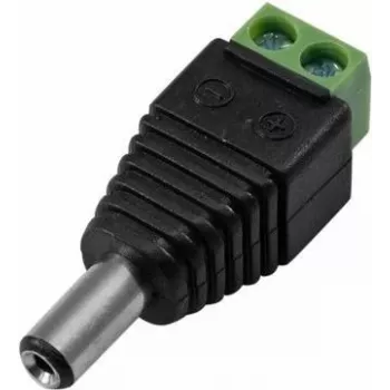Adaptador de fuente de alimentación EUROLITE 50532025 macho – conector hueco DC a borne de tornillo