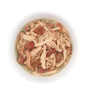 Comida húmeda para gatos Agras Pet Foods Schesir after Dark Complete caldo 80 g — pollo, sin cereales, sin gluten ni soja