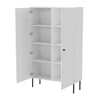 Vitrina Cama Meble PALAZZO BIS 1000×390×1660 mm blanco mate