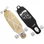 Longboard Muuwmi Lights GLOW ABEC 7 con ruedas luminosas, negro/verde