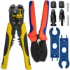 Set de herramientas solares Qoltec compatible con conectores MC4 | tenaza de engaste + pelacables automático