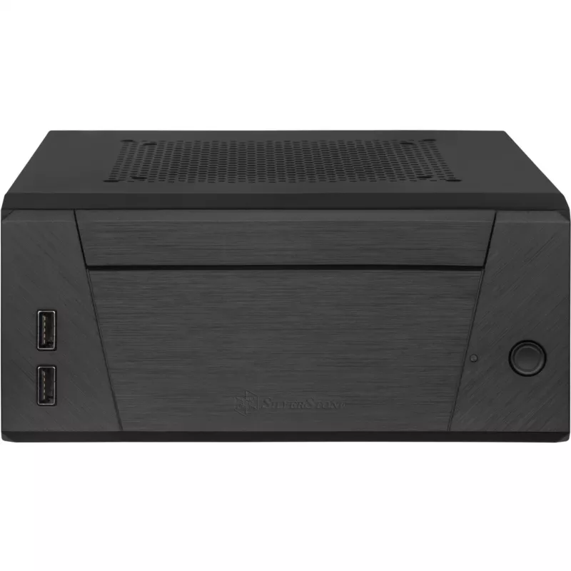 SilverStone MILO ML10 - USFF - Mini-ITX - sin fuente de alimentación - negro - USB/audio (SST-ML10B)