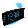 Blaupunkt CRP81USB radio despertador con proyección y carga USB, negro