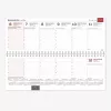 Calendario de mesa horizontal Memo PVC 2026, negro