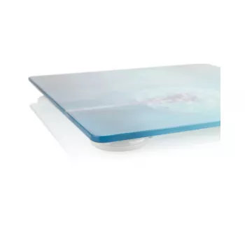 Báscula de baño electrónica ETA 178090040 — báscula de baño electrónica, máx. 180 kg, precisión 100 g, cuadrada azul
