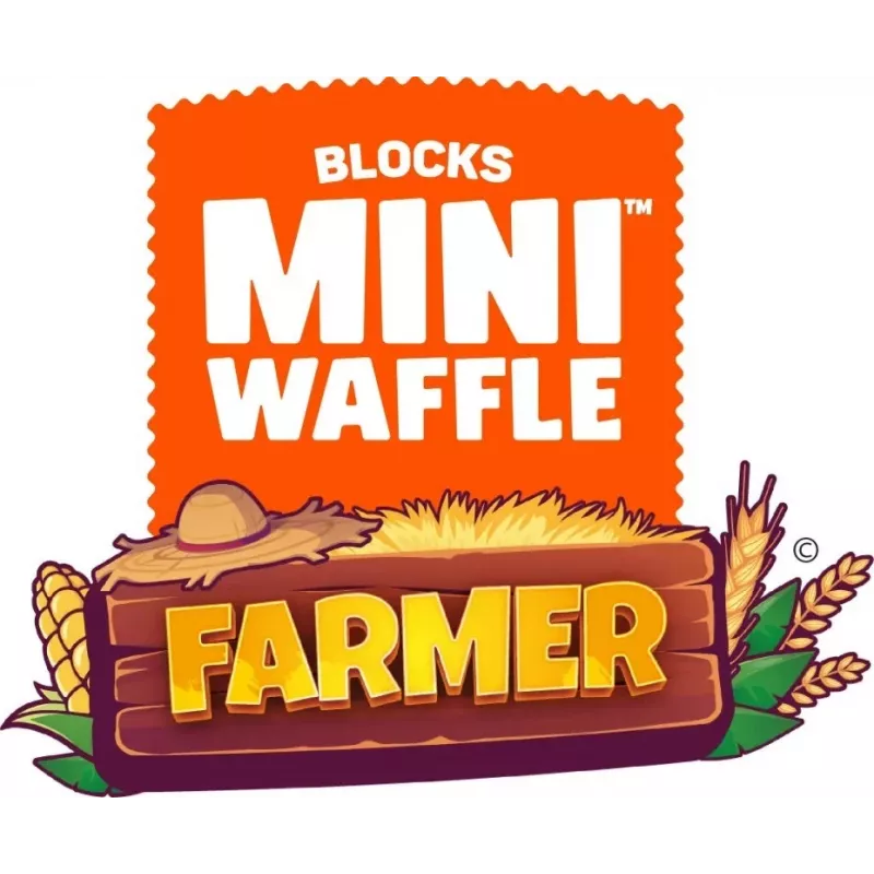 Marioinex Mini Waffle set de construcción de 112 piezas – Farmer Urocze Ranczo, multicolor, edad 6+