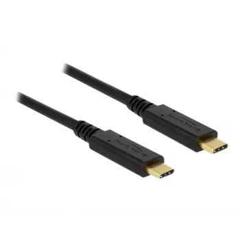 Cable USB DeLOCK 85531 USB 3.2 Gen 2 1 m USB C negro