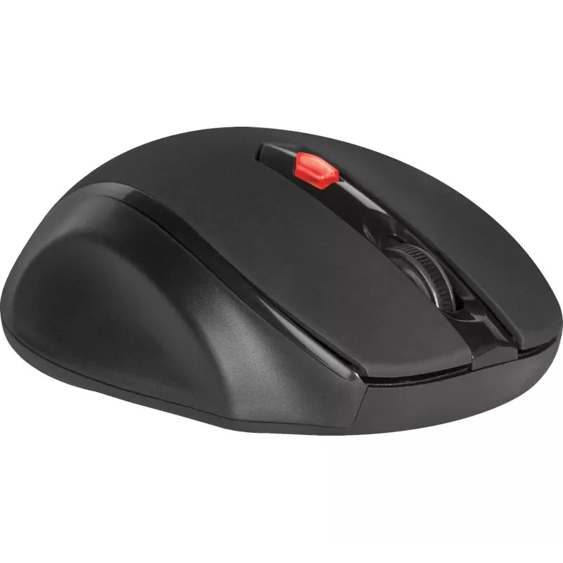 Ratón óptico inalámbrico RF para diestros DEFENDER ULTRA MM-315 — 1600 DPI, 6 botones, receptor USB, negro