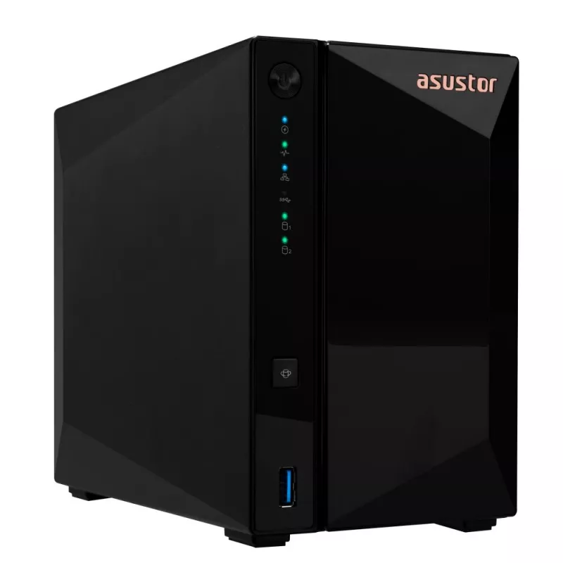 Asustor DRIVESTOR 2 Pro Gen2 AS3302T v2 NAS Realtek RTD1619B 2 GB DDR4 ADM Negro