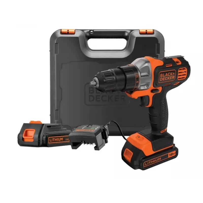 Taladro Black & Decker MT218KB 800 rpm negro, naranja 1,46 kg