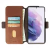 PhoneWallet Krusell para Samsung Galaxy S21+ vintage cognac — funda para móvil con cartera