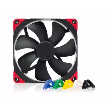 Ventilador de carcasa Noctua NF-A14 PWM chromax.Black.swap de 140 mm, 12V, 300–1500 RPM, PWM, 140,2 m³/h, 24,6 dB