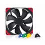 Ventilador de carcasa Noctua NF-A14 PWM chromax.Black.swap de 140 mm, 12V, 300–1500 RPM, PWM, 140,2 m³/h, 24,6 dB