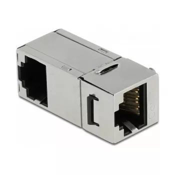 Módulo Keystone DeLOCK conector hembra RJ45 a conector hembra RJ45 Cat.6A 90° en ángulo