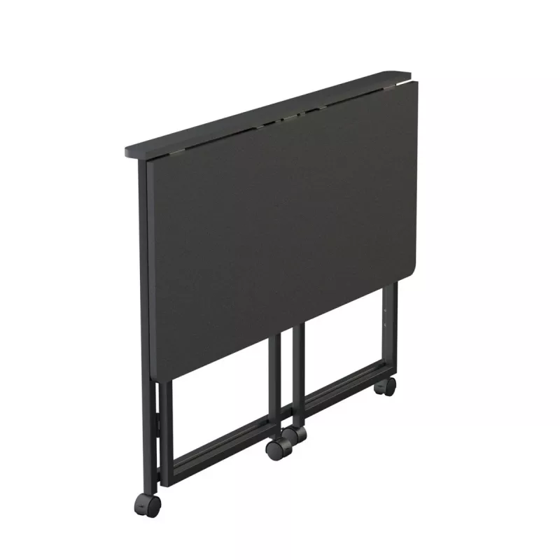Mesa plegable Maclean, negra, portátil, 100 x 50 cm, máx. 50 kg MC-1250 B