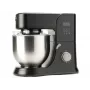 Robot de cocina Black & Decker BXKM1001E 1000W, bol de acero inoxidable 5,2 L, 8 velocidades, funciones de amasado y batido