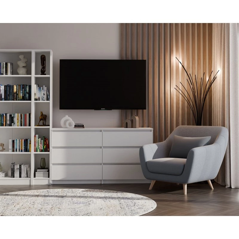 Estantería top e shop REGAŁ R25 25 cm blanca – estantería de una pieza
