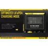 Cargador de baterías Nitecore D2 — cargador de 2 compartimentos para pilas AA/AAA/AAAA/C, tensión de entrada 100–240V, tensión de salida 4,2V, negro