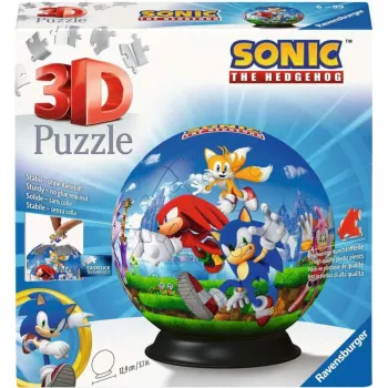 Puzle 3D bola Ravensburger Sonic the Hedgehog, 72 piezas, modelo 11592