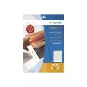 Fundas de fotos HERMA Fotophan 20x30 cm blanco 10 unidades