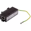 Axis TU8001 protector contra sobretensiones Ethernet para dispositivos PoE, montaje en pared/carril DIN, negro