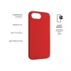 Tapa trasera para móvil FIXED para Apple iPhone 16e, goma, rojo, funda protectora fina