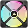 Corsair CO-9051001-WW iCUE LINK QX120 RGB ventilador de caja, 120 mm, PWM, con sensor de temperatura, negro