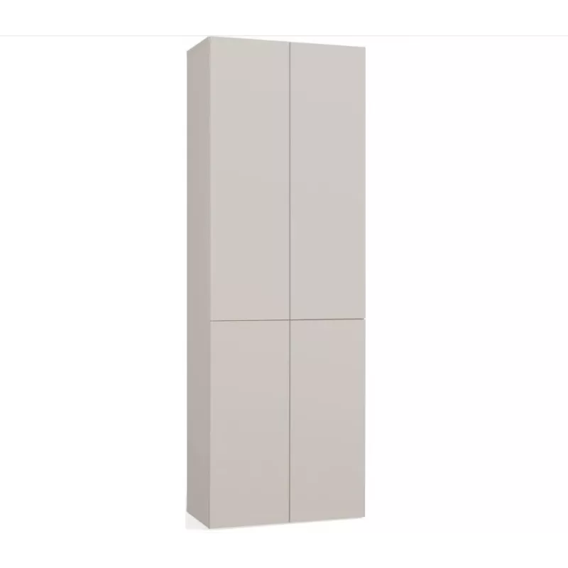 Armario de baño Nel DD 1K cesta color crema puertas largas