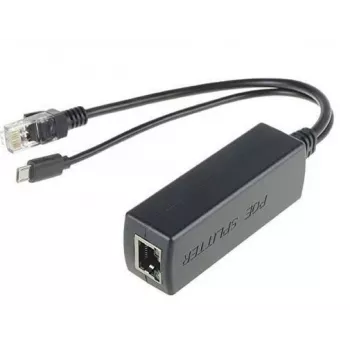 Microconnect MC-POESPLITTER Splitter de red Power over Ethernet (PoE) Negro
