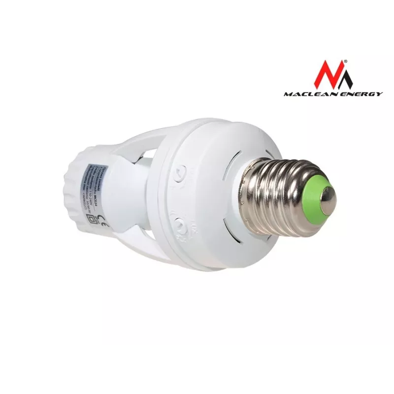 Portalámparas con sensor de movimiento PIR MACLEAN MCE24, modelo 35100