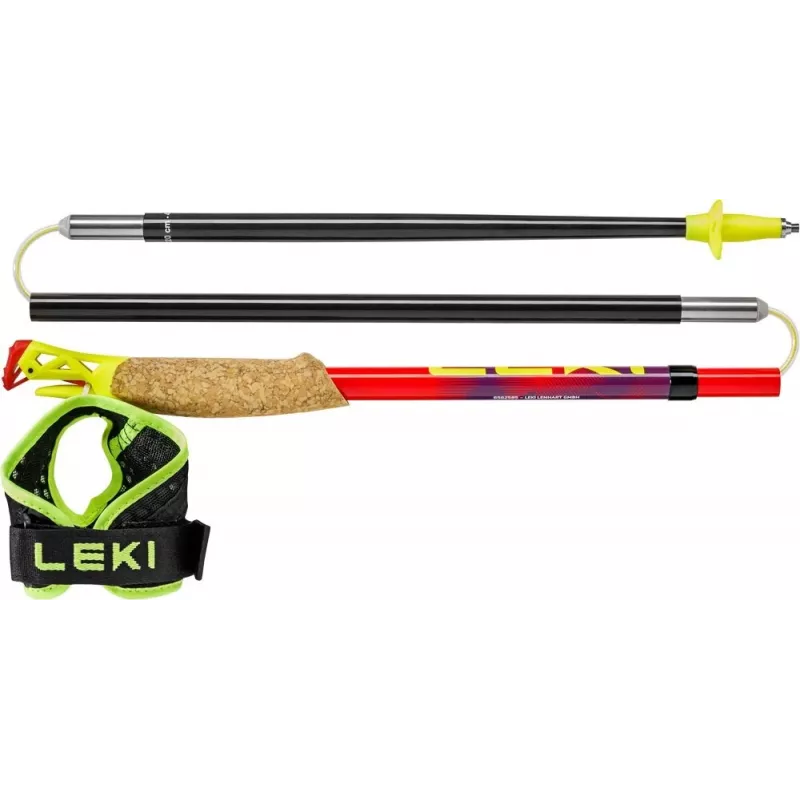 Bastones de trekking Leki TRL Ultratrail FX One 115 cm, rojo