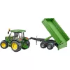 Modelo de tractor BRUDER John Deere 5115 M con remolque basculante