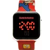 Reloj de pulsera Kids Euroswan LED Super Mario rojo reloj infantil digital con pantalla LED