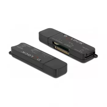 Lector de tarjetas DeLOCK SuperSpeed USB para SD Micro SD MS