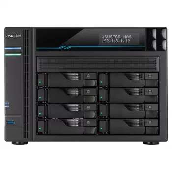 Asustor Lockerstor 10 AS6510T NAS torre Intel Atom® C3538 8 GB DDR4 0 TB ADM negro