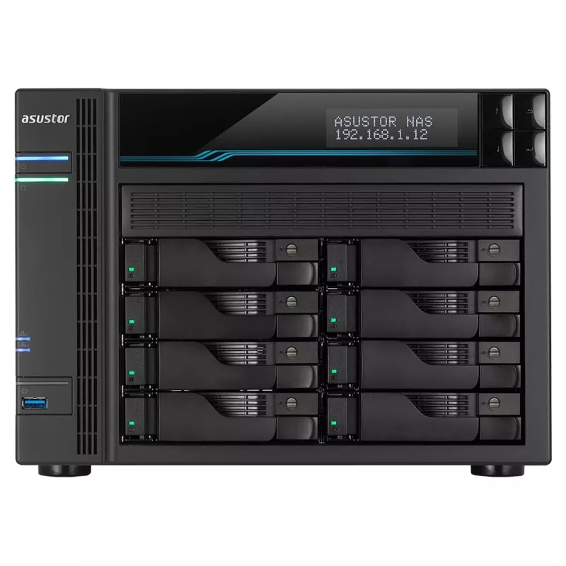 Asustor Lockerstor 10 AS6510T NAS torre Intel Atom® C3538 8 GB DDR4 0 TB ADM negro