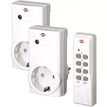 Brennenstuhl 1507150 – Inalámbrico – 433,92 MHz – Interior – Blanco – IP20 – 150 mm (1507150)