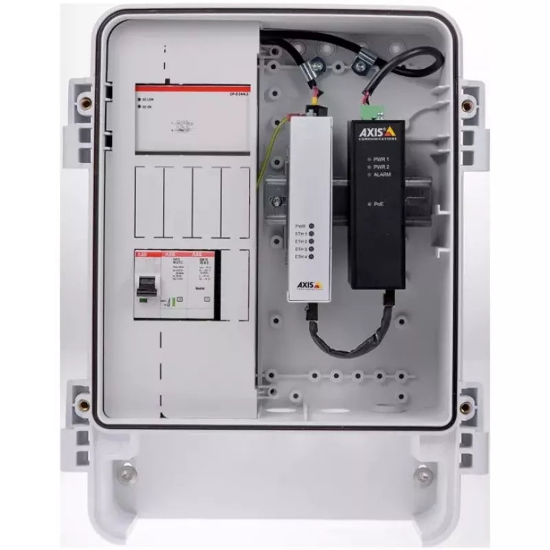 AXIS T8144 Industrial Midspan - inyector de alimentación - DC 20 60 vatios - negro (01154-001)