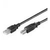Cable de extensión USB 2.0 Hi-Speed Wentronic Goobay, negro, 1,8 m - conector macho USB 2.0 (Type-A) > conector hembra USB 2.0 (Type-A) (68903)