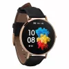 Smartwatch de piel Garett Verona oro-negro
