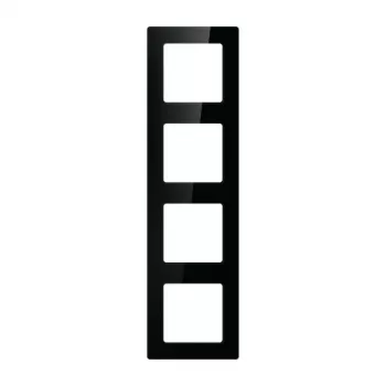Marco de pared para 4 módulos Avatto N-TS10-Frame-B4 — negro, marco de montaje cuádruple para interruptores/tomas