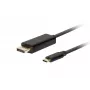 Adaptador de cable de vídeo LANBERG CA-CMDP-10CU-0030-BK, 3 m, USB Type-C a DisplayPort, compatible con 4K@60Hz/144Hz