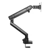 Brazo para monitor SILVERSTONE SST-ARM13 — soporte individual ajustable en altura compatible con VESA, Plateado