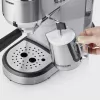 Cafetera expreso SEVERIN Newspresa KA 5997 — semiautomática, depósito de agua de 1 l, 1350 W, café molido, negra/acero inoxidable cepillado/cromo