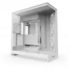 Caja de PC Midi Tower NZXT H9 Flow RGB+ — Blanco, compatible con ATX/EATX/Micro-ITX, cristal templado, 3x140 mm frontal + 1x120 mm trasero ventiladores