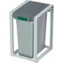 Cubo de basura Hailo ProfiLine Öko XL 0935-202 38 l, gris