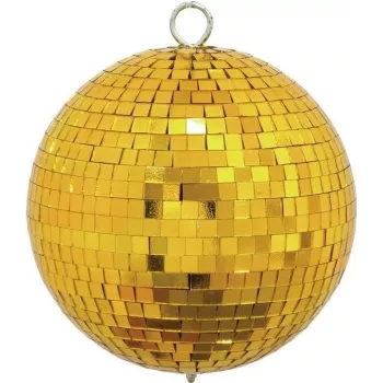 Bola de espejos EUROLITE 15 cm oro — bola de discoteca para efectos de luz