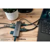 Alcasa HUB-C001A hub de interfaz USB Type-C 5000 Mbit/s antracita
