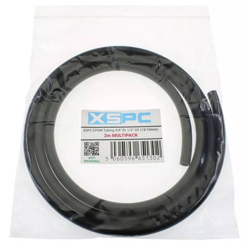 Tubo de EPDM blando XSPC 13/10 mm (DI 10 mm / DE 13 mm), 2 m, negro