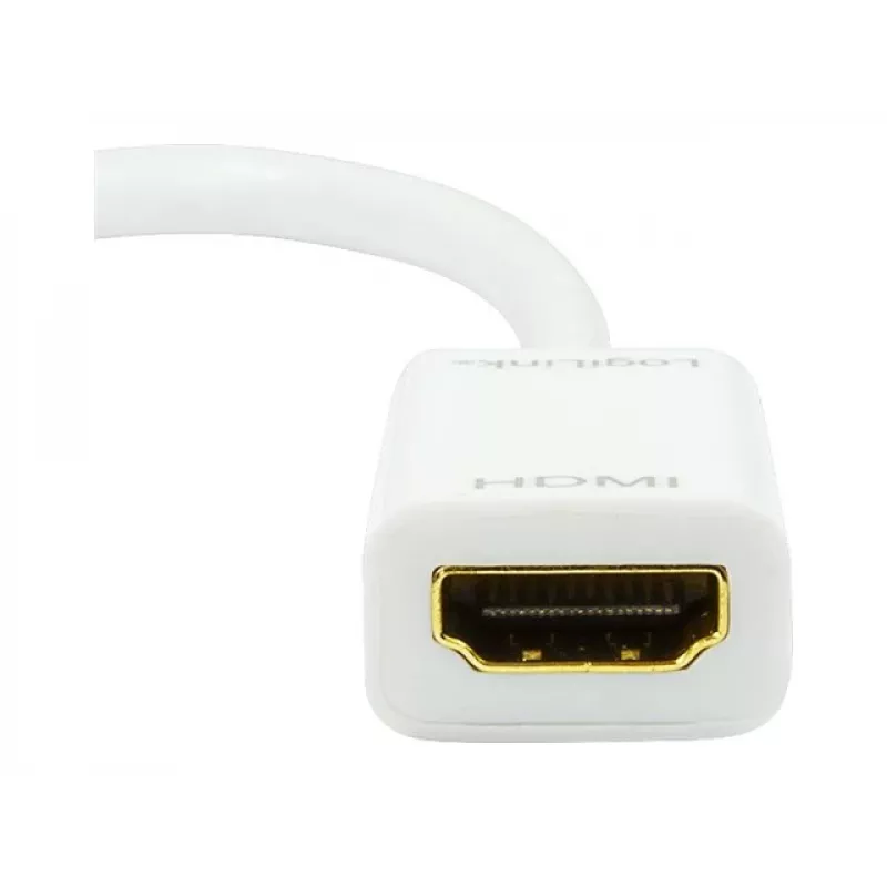 Adaptador de cable de vídeo LOGILINK Mini DisplayPort a HDMI tipo A CV0036A, 0,1 m, gris